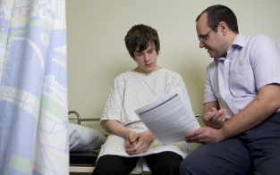 Discussing research with a patient