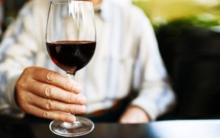 glass of red wine