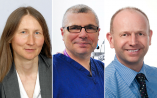 Professors Ariane Herrick, Paul Dark and Richard Warren