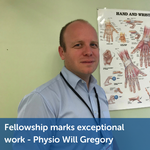 Fellowship marks exceptional work - Physio Will Gregory